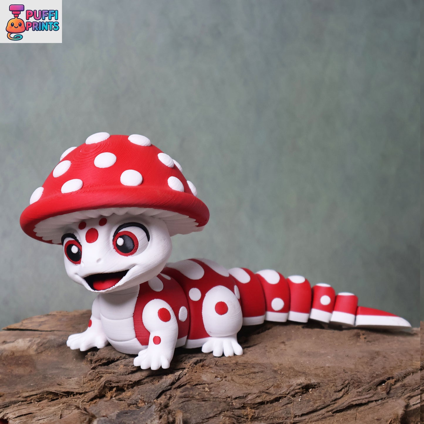Flexi Mushroom Gecko β A Little Forest Friend with a Lot of Personality!