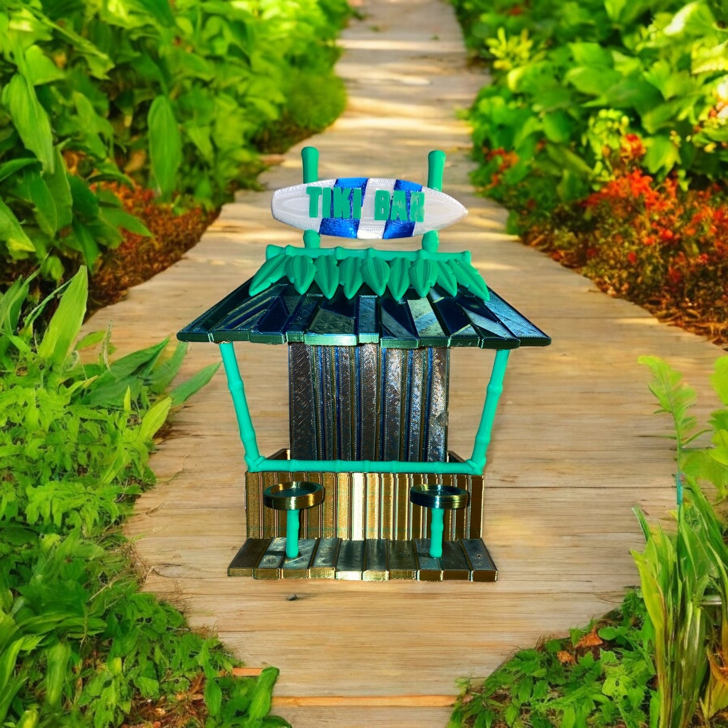 Tiki Bar Bird Feeder