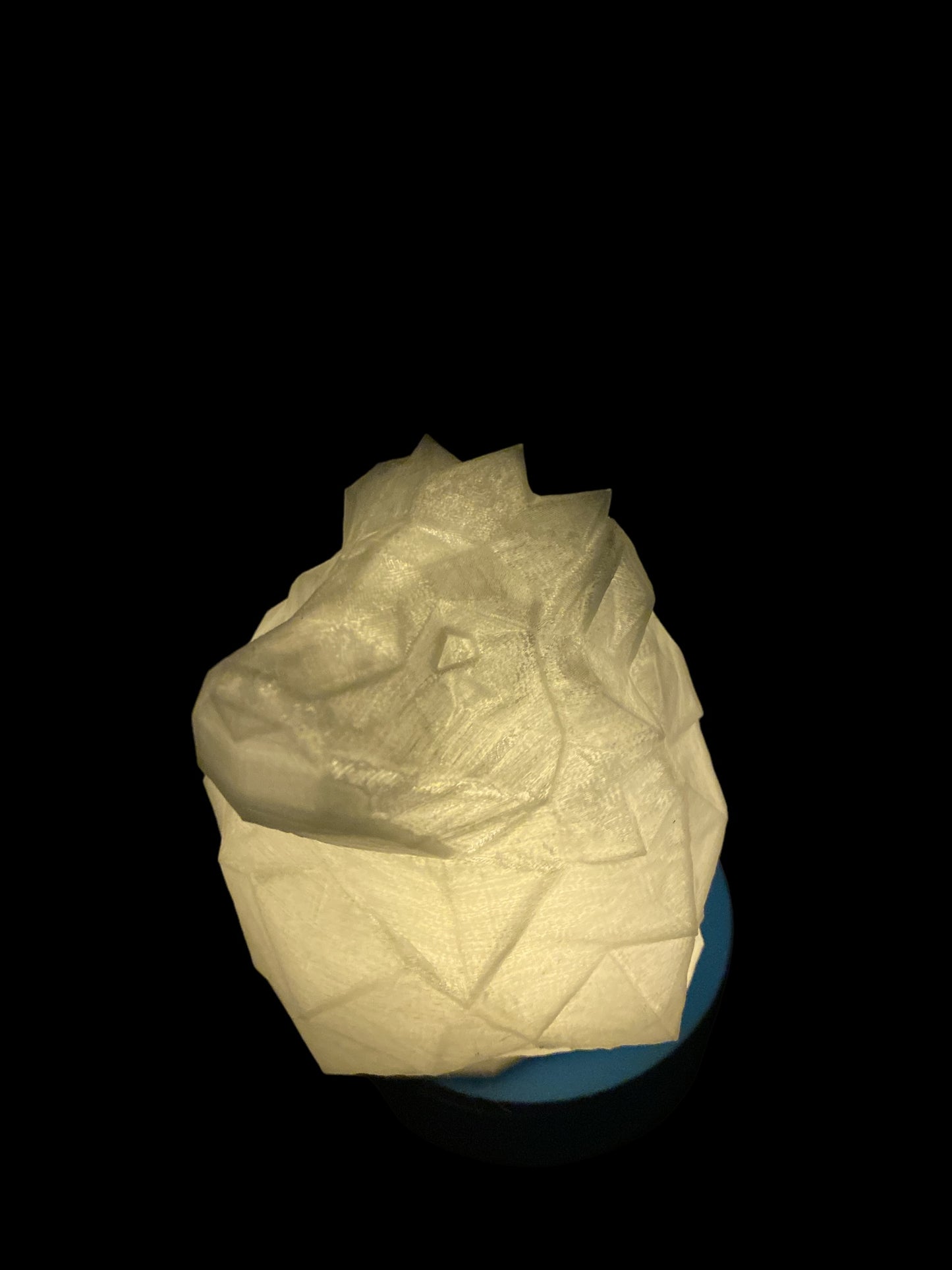 Low Poly Lion Table Lamp