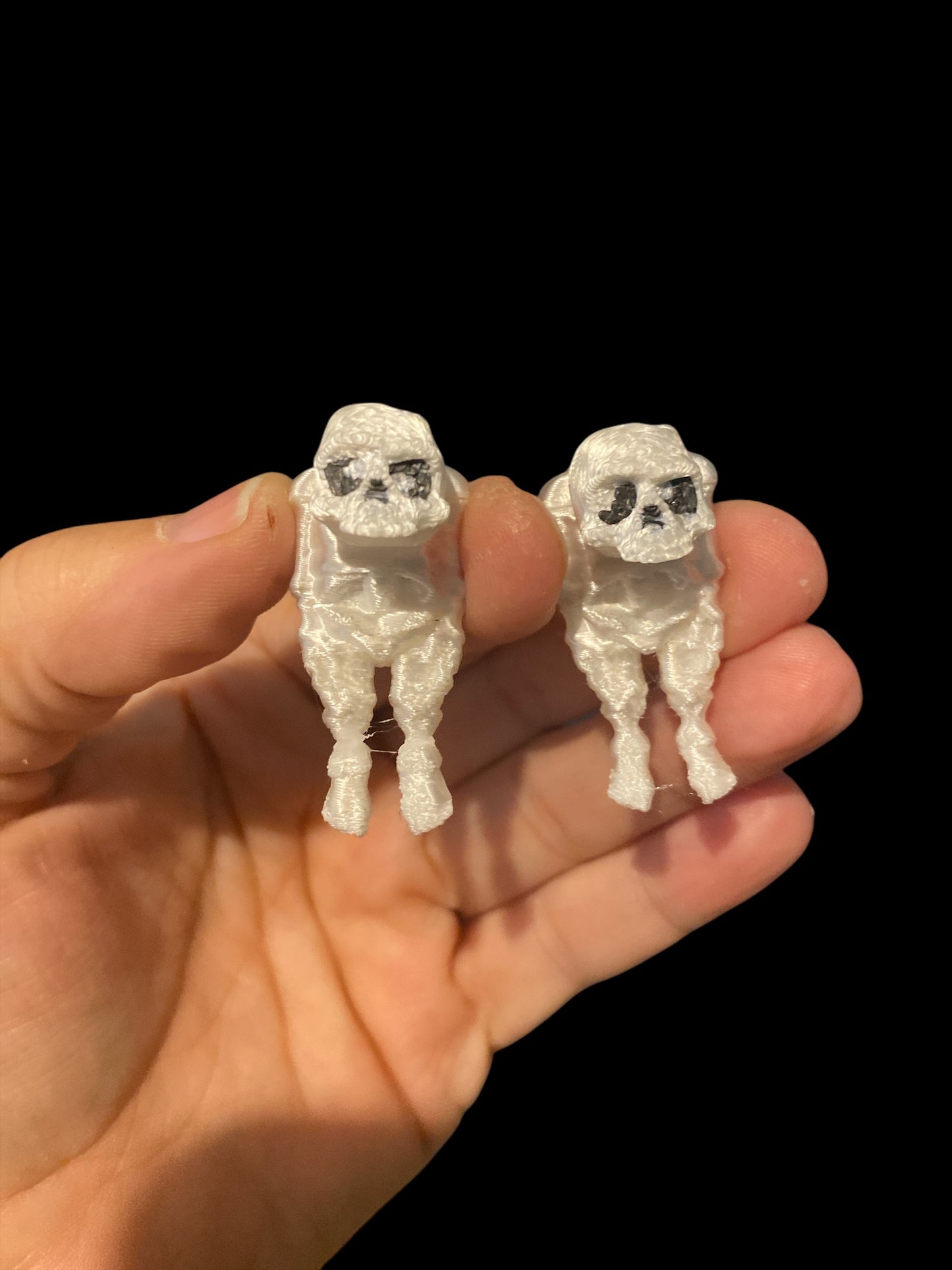 Bone to be worn earrings