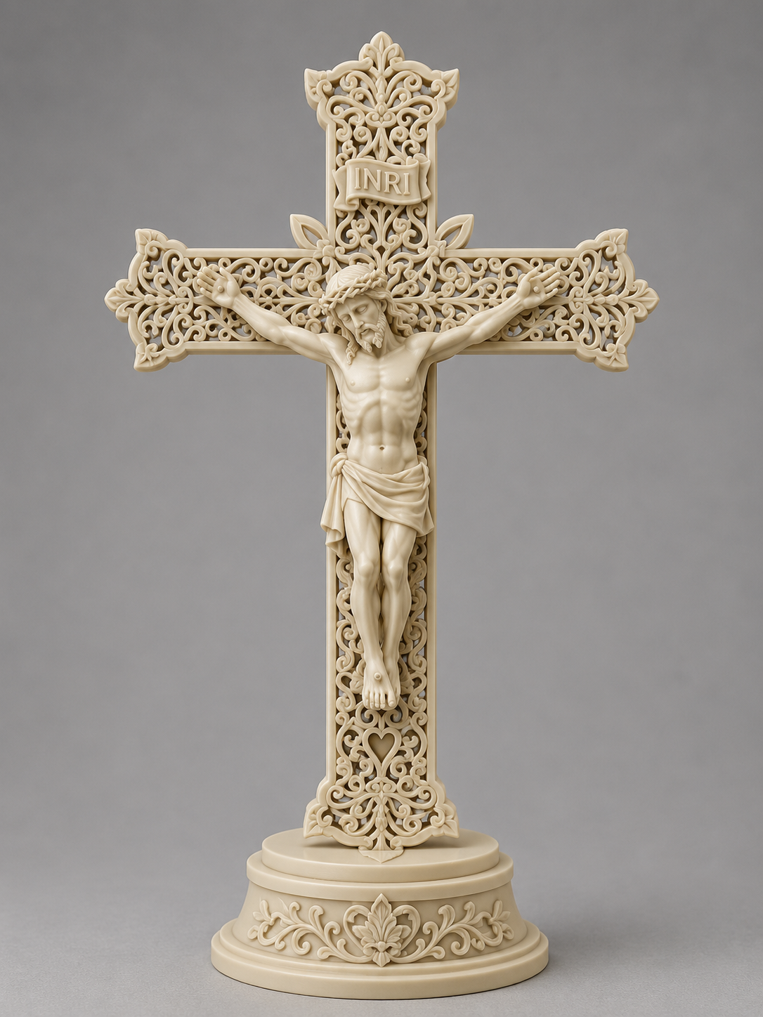 Ornate Crucifix Statue
