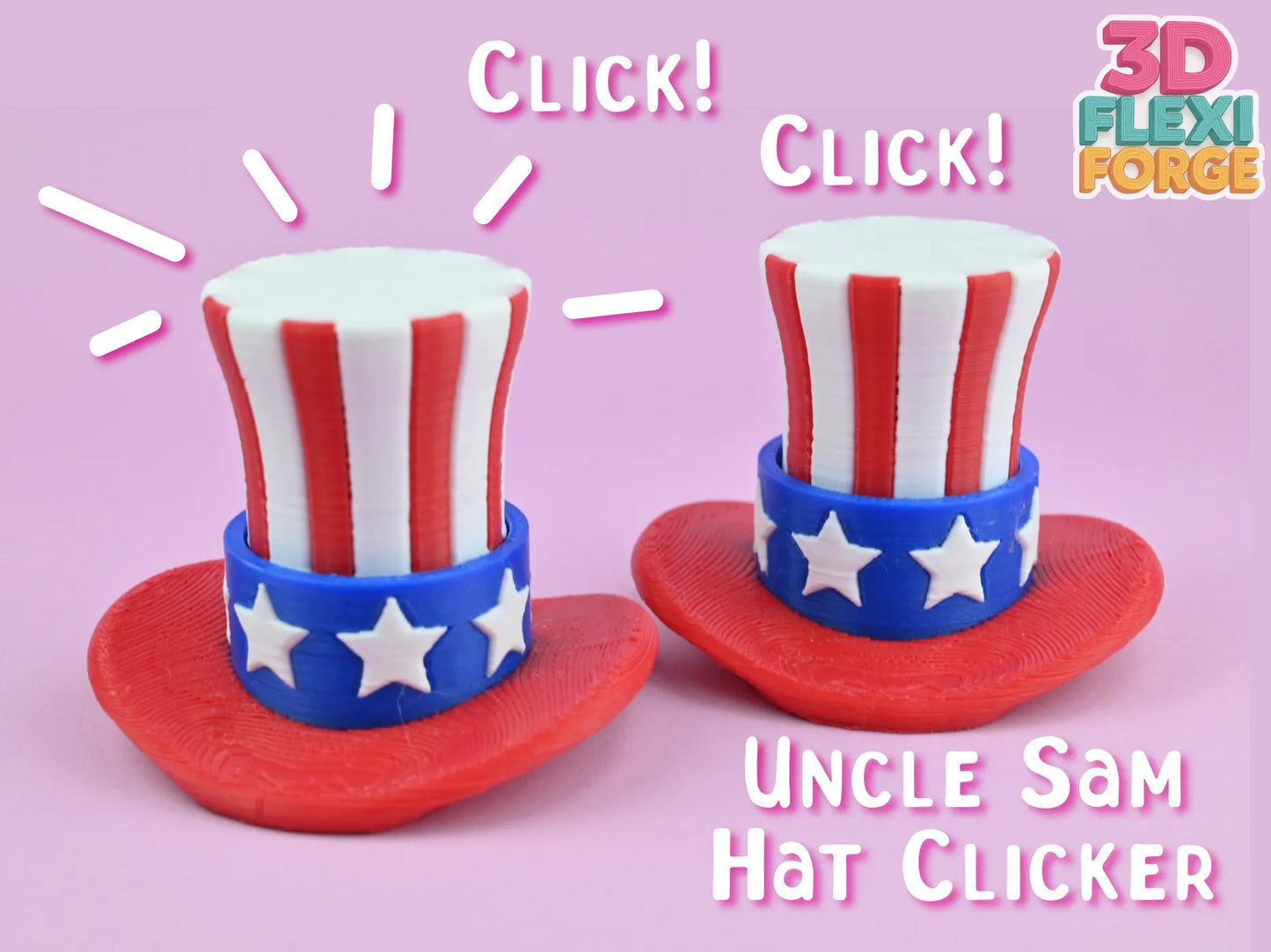 Liberty Bell & Uncle Sam Hat Clicker Set