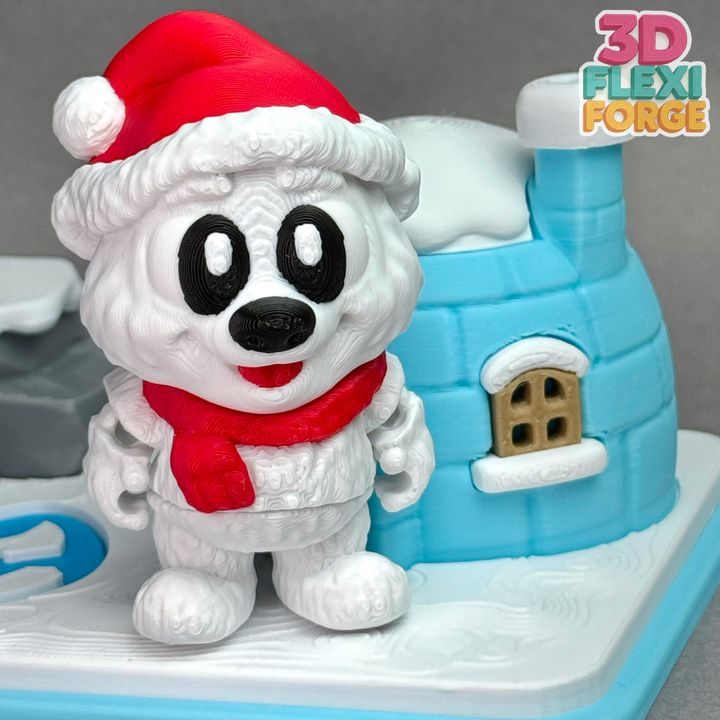 Winter Igloo with Snow Bears – A Cozy Arctic Wonderland!