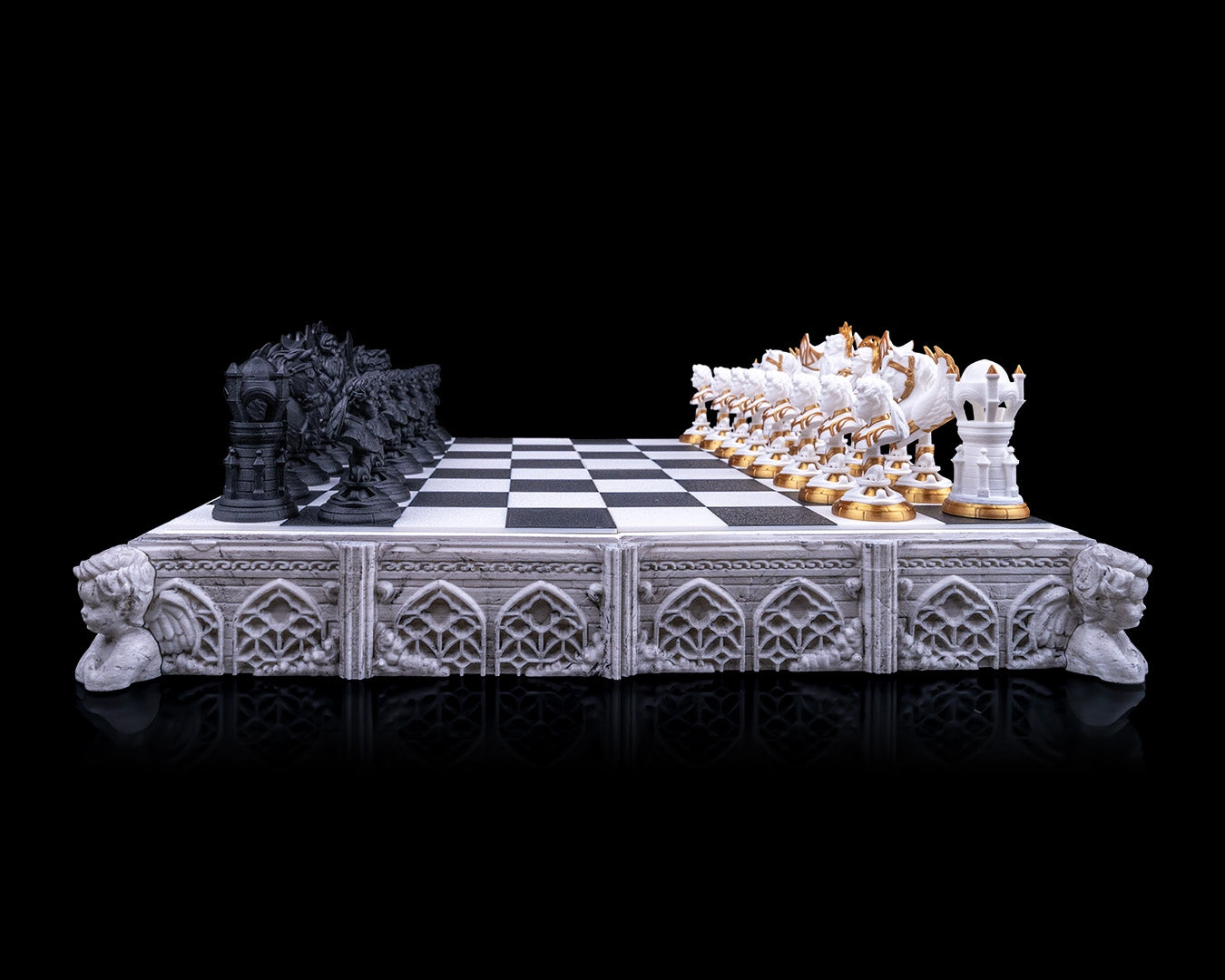 ♟️ Angelic Chess Board & Set – A Divine Battlefield of Strategy ♟️