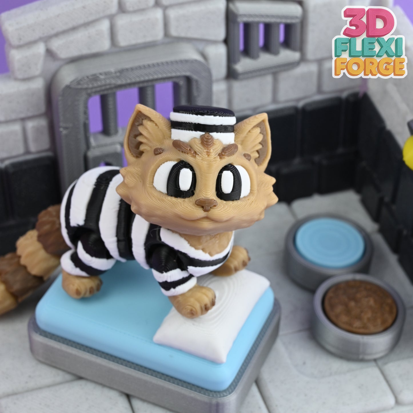 Cat in Prison Playset