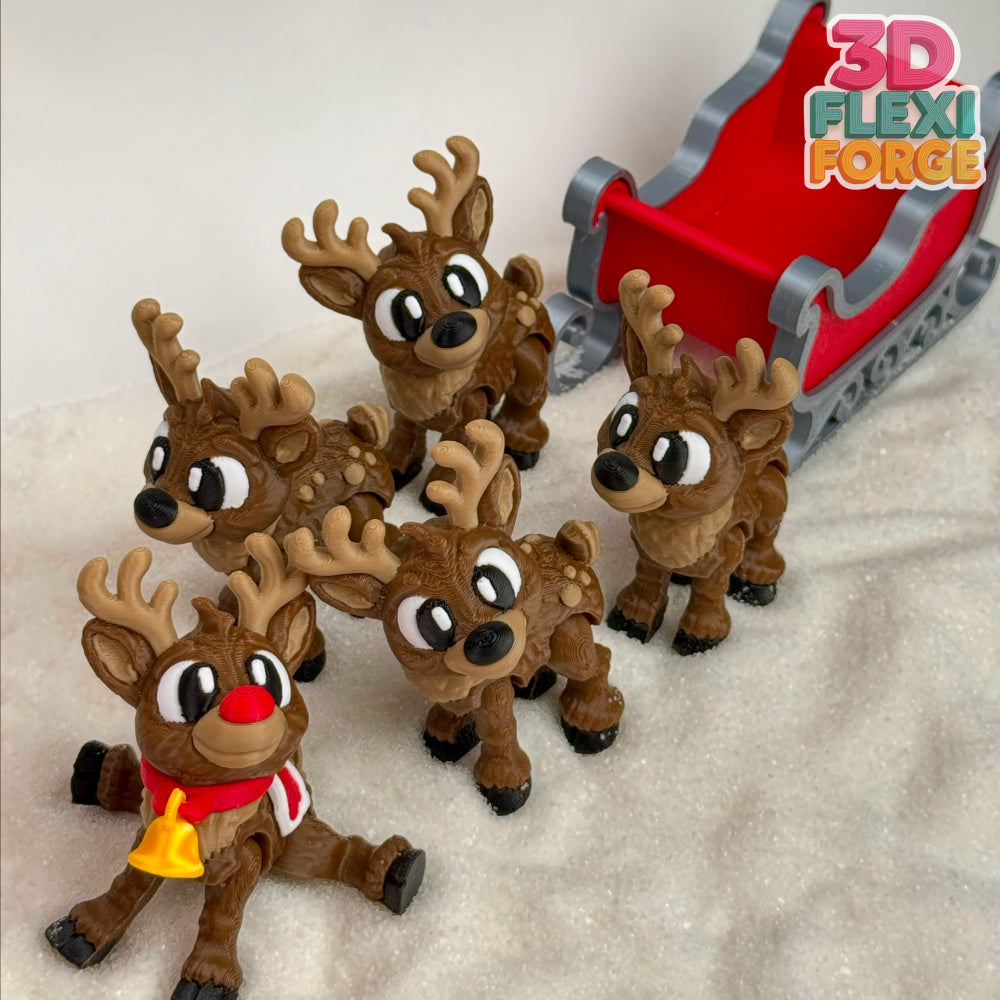 Flexi Reindeer with Sleigh – Ready to Dash Through the Snow!