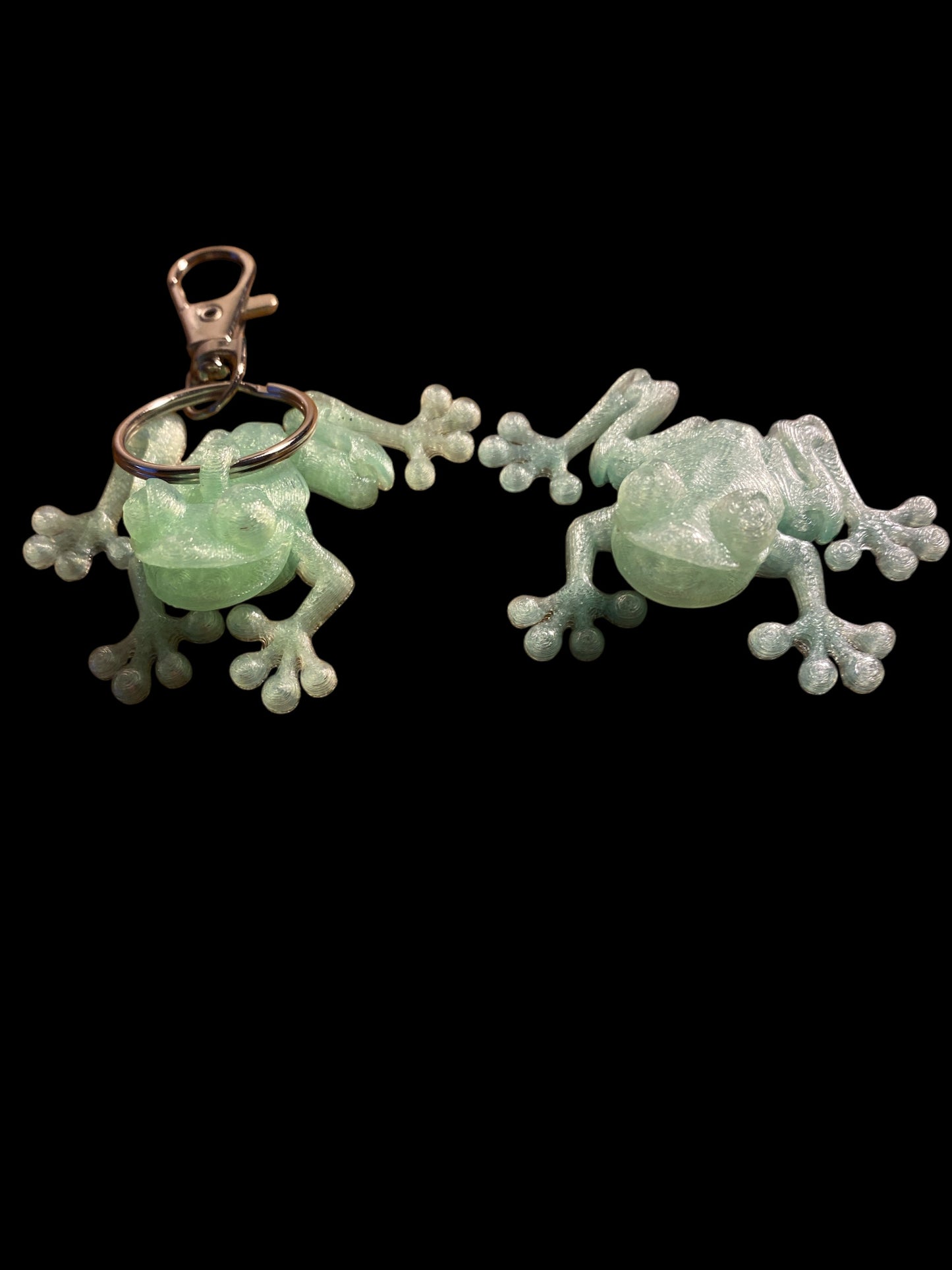 Mini Frogs Keychain and Magnet Set