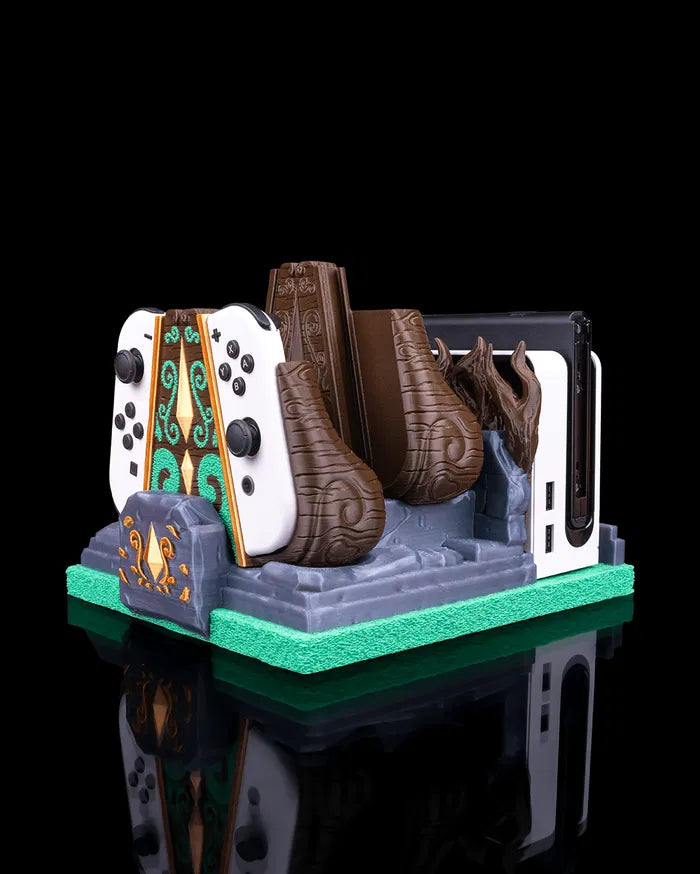 Mossy Shrine Dock Cover; Controller Holder and Single/Dual Controllers