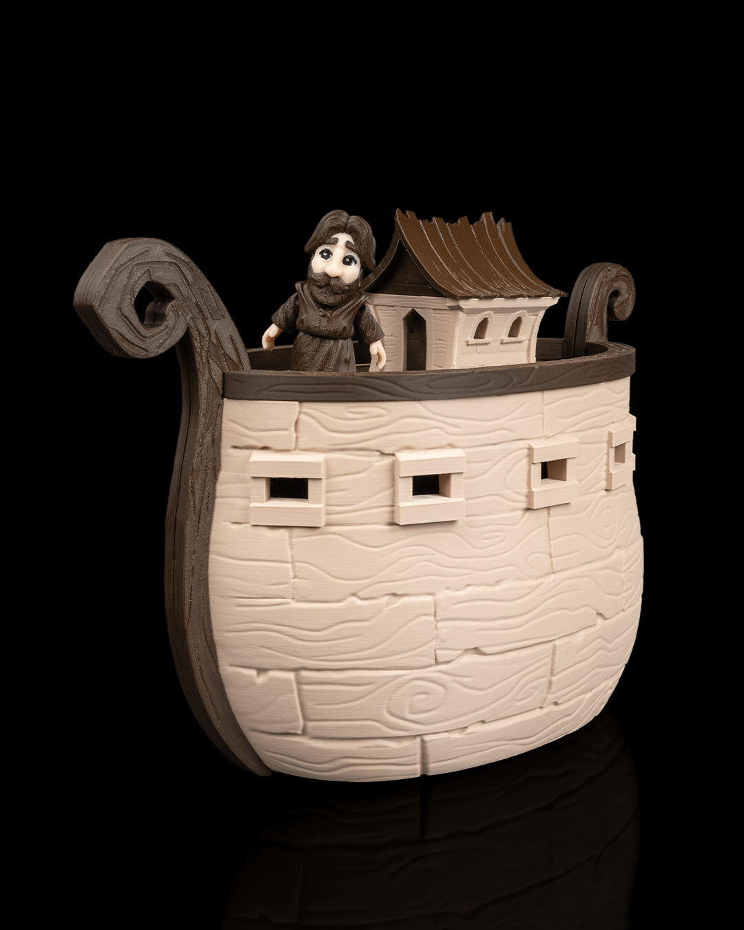 🛳️ Noah's Ark – A Floating Home with Room for Everyone! 🦁🦓🦒 Designed by STLFlix | 3D Printed Collectible