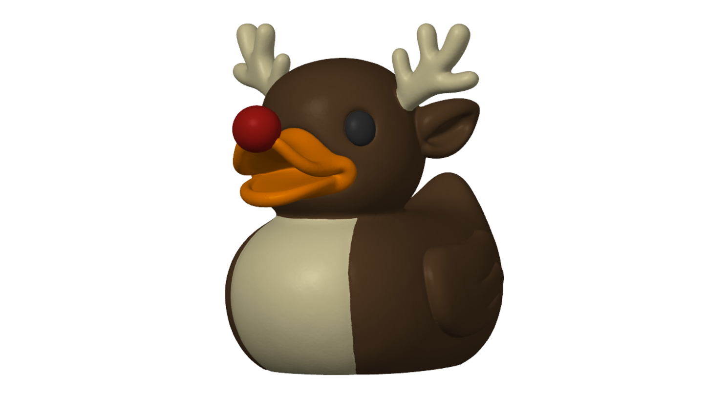 Rudolph Duck – 3D Printed Holiday Collectible
