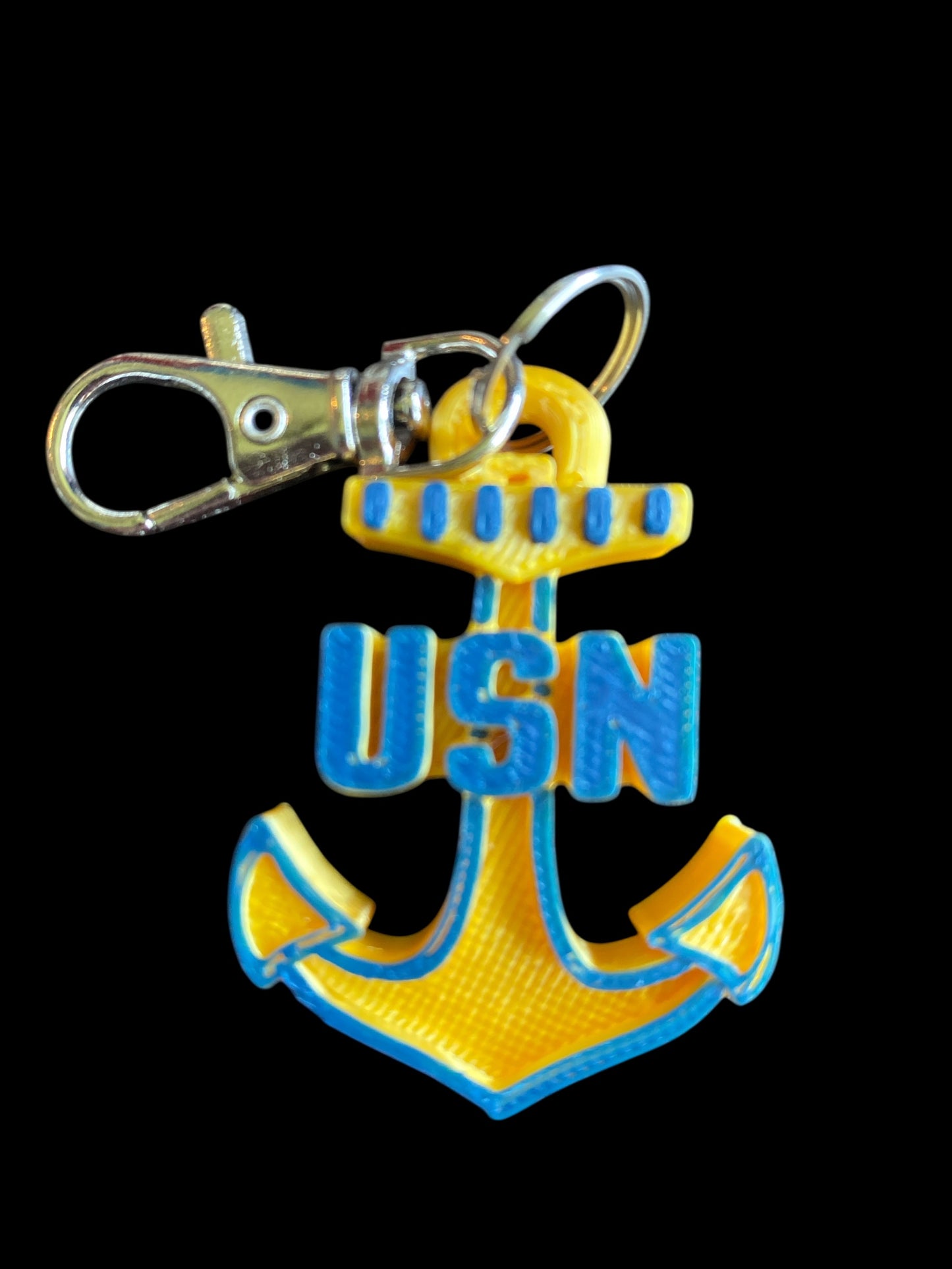 Navy Anchor Emblem Keychain – Designed by Steven Wolf Studio