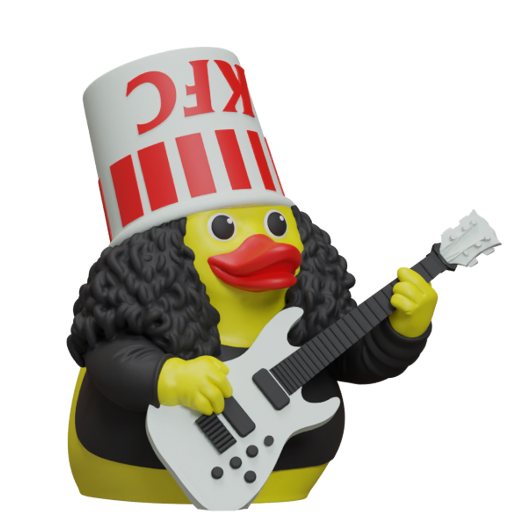 KFC Rocker Buckethead Duck — Loud, Legendary, and Totally Quirky!