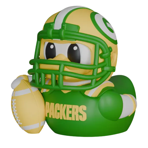 Green Bay Packers Football Duck – Cheesehead or Helmet Edition!