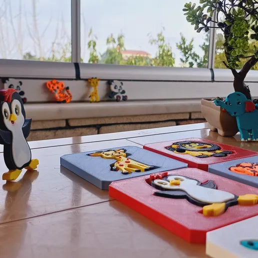 Animal Shape Matching Puzzle Set – Designed by Hobigecidi