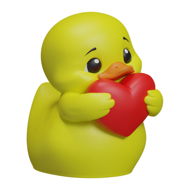 Love Struck Duck — Cute, Sweet, and Totally Smitten!
