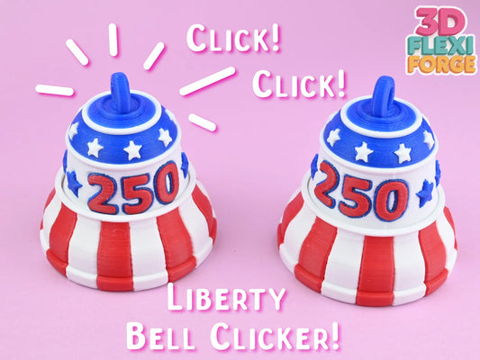 Liberty Bell & Uncle Sam Hat Clicker Set
