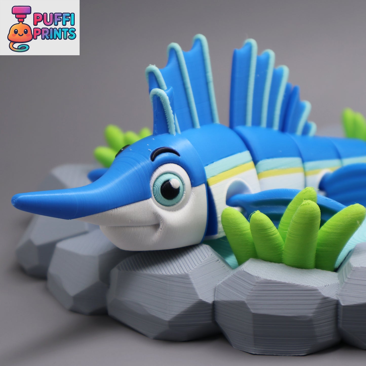 Flexi Sailfish with Ocean Display Base – Make a Splash in Your Collection!