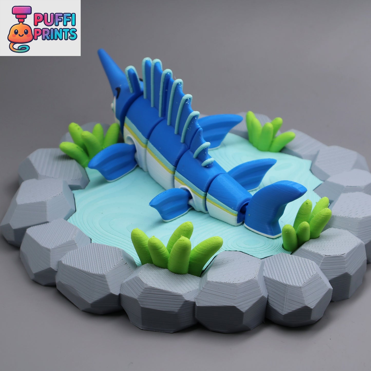 Flexi Sailfish with Ocean Display Base – Make a Splash in Your Collection!