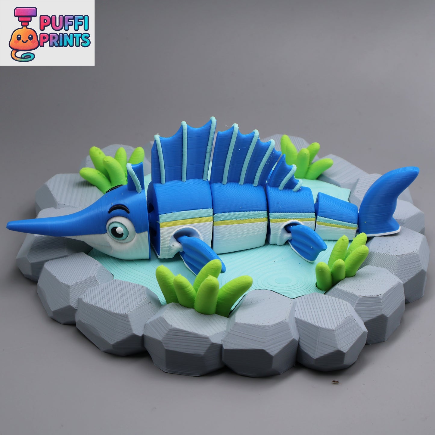 Flexi Sailfish with Ocean Display Base – Make a Splash in Your Collection!