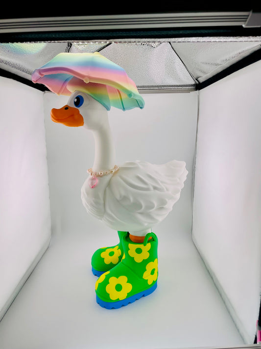 Rainboots and Umbrella Porch Goose – FunFam Collection