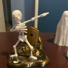 Un-Dab Skeleton and Tombstone