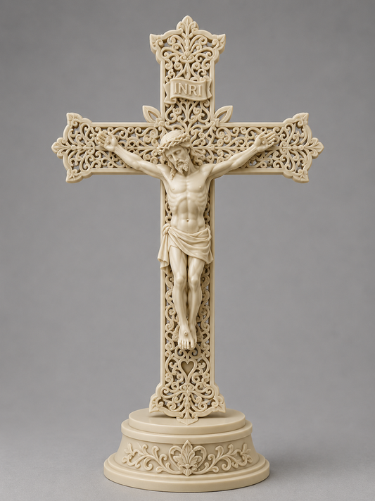 Ornate Crucifix Statue