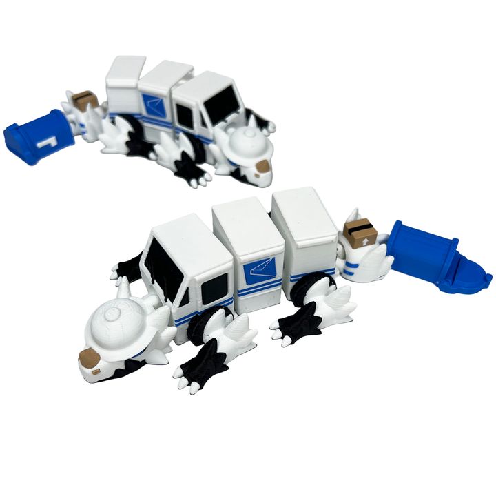 Mini Mail Truck Dragon – 3D Printed Collectible