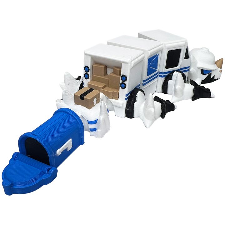 Mini Mail Truck Dragon – 3D Printed Collectible