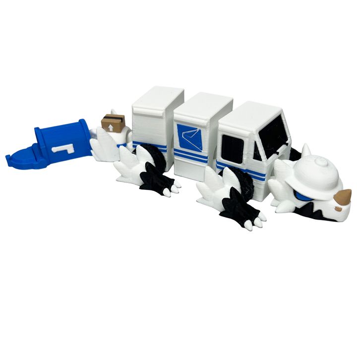 Mini Mail Truck Dragon – 3D Printed Collectible