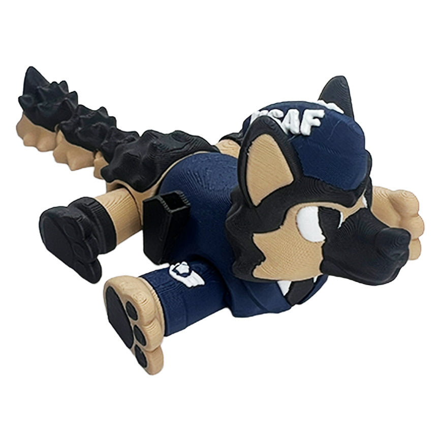 Air Force German Shepherd Dog Toy – 3D Printed Collectible