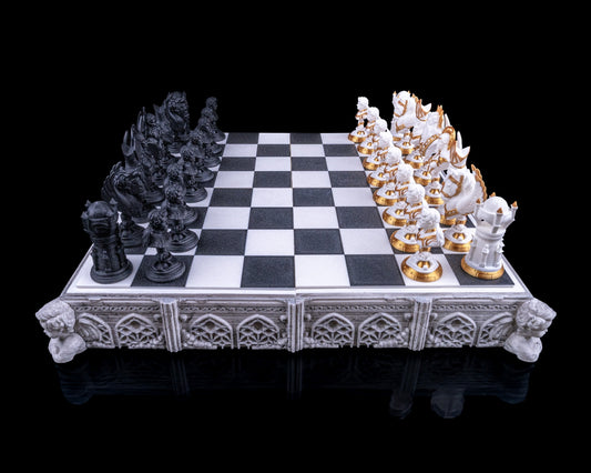 ♟️ Angelic Chess Board & Set – A Divine Battlefield of Strategy ♟️