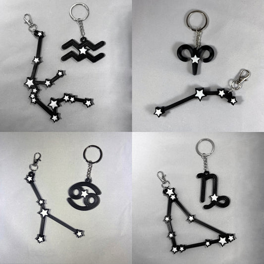 Zodiac Constellation & Symbol 3D Keychains