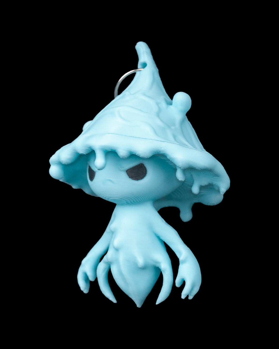Bloop Keychains 💧 Bloop, the Water Spirit Keychain or Bookbag Charm – Wend's 3D Prints LLC