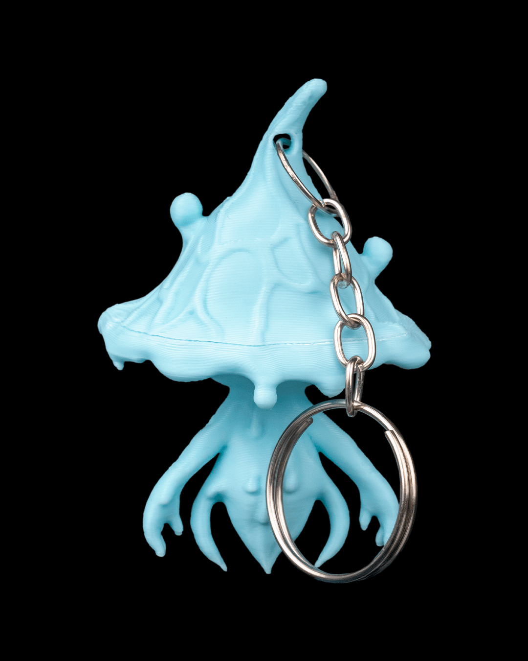 Bloop Keychains 💧 Bloop, the Water Spirit Keychain or Bookbag Charm – Wend's 3D Prints LLC