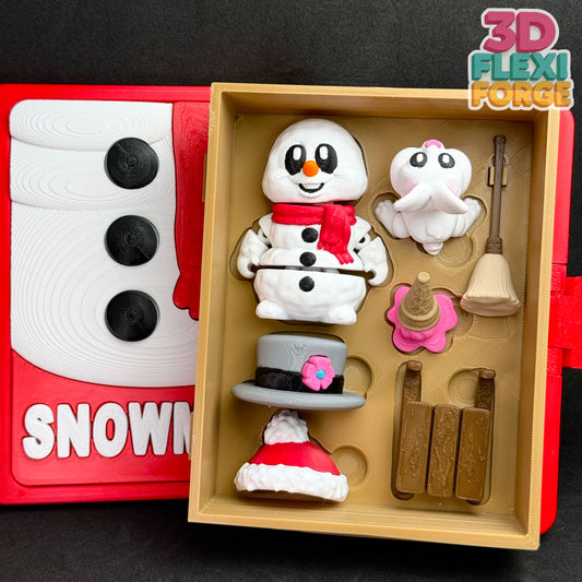 Snowman & Accessory Winter Set – A Cozy Winter Wonderland in a Storybook!