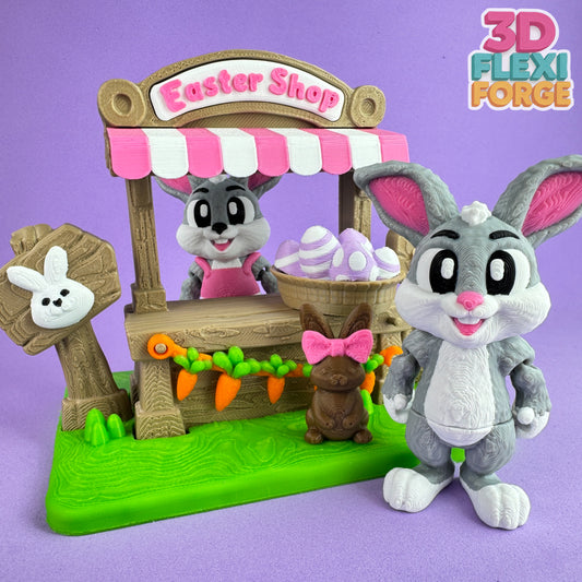 Easter Bunny Market Stall Playset