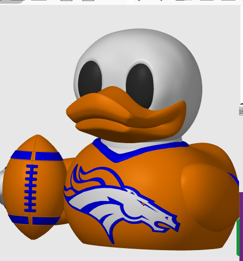 Soar High with the Denver Broncos Duck!