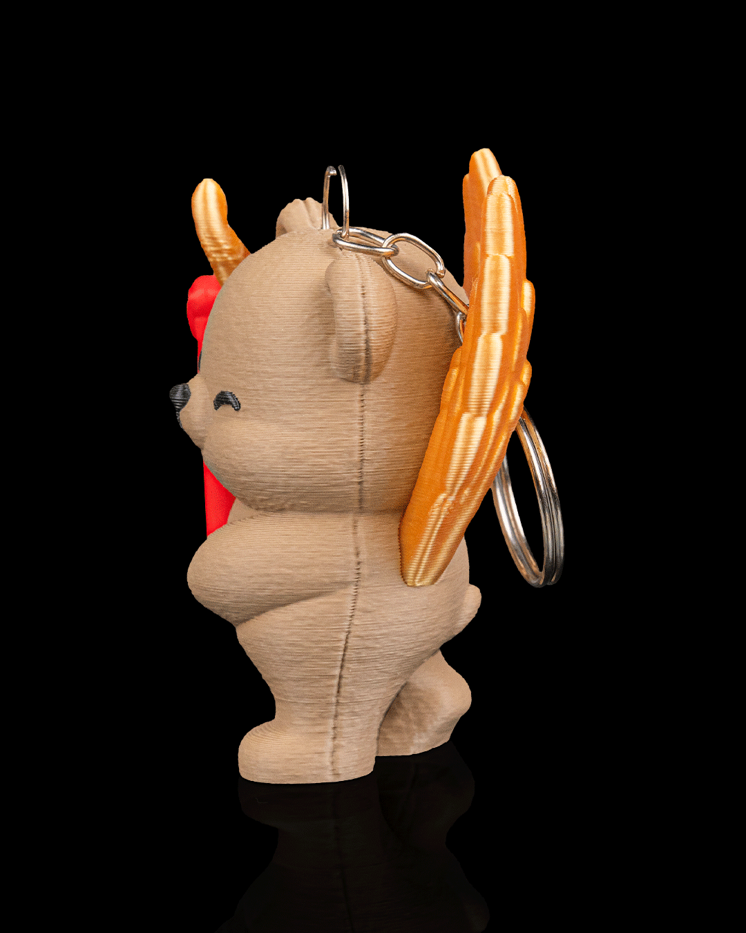Cupid Cub Bear Keychain