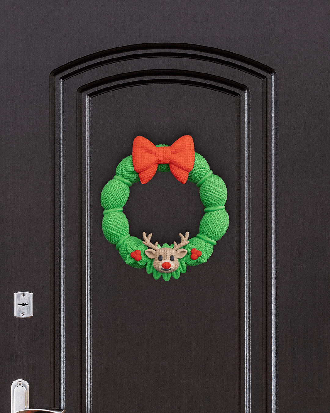 Deerly Welcome Wreath – A Door Full of Holiday Cheer!