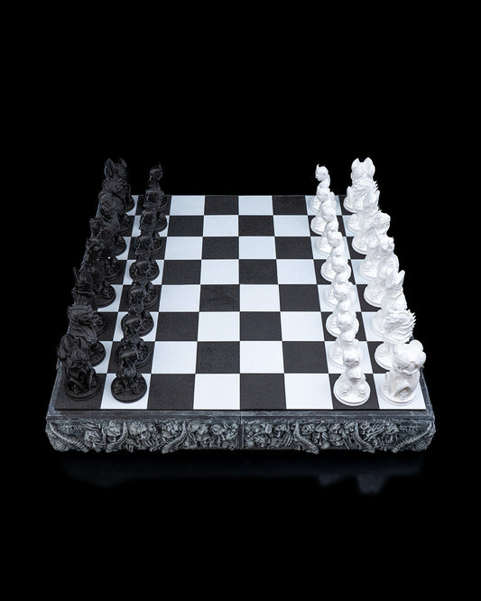 ♟️ Demonic Chess Board & Set – Where the Real Action Ignites ♟️