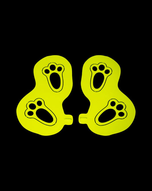 Easter Bunny Footprint Stencil (set of 6)