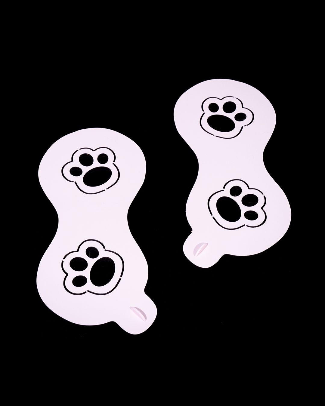 Easter Bunny Footprint Stencil (set of 6)