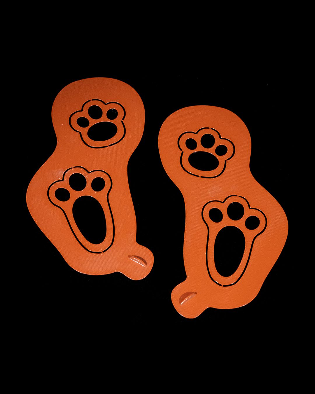 Easter Bunny Footprint Stencil (set of 6)