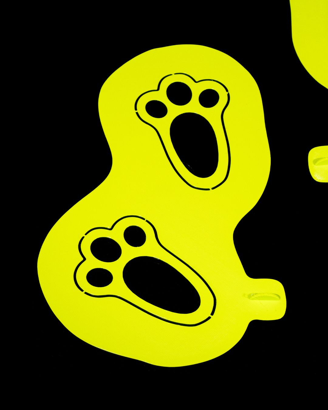 Easter Bunny Footprint Stencil (set of 6)