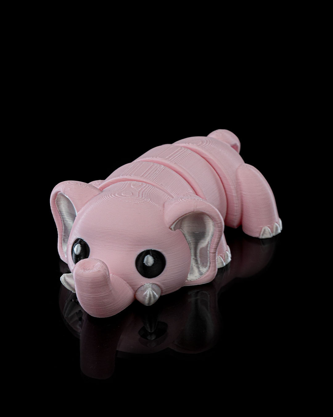 Set of three cute elephants