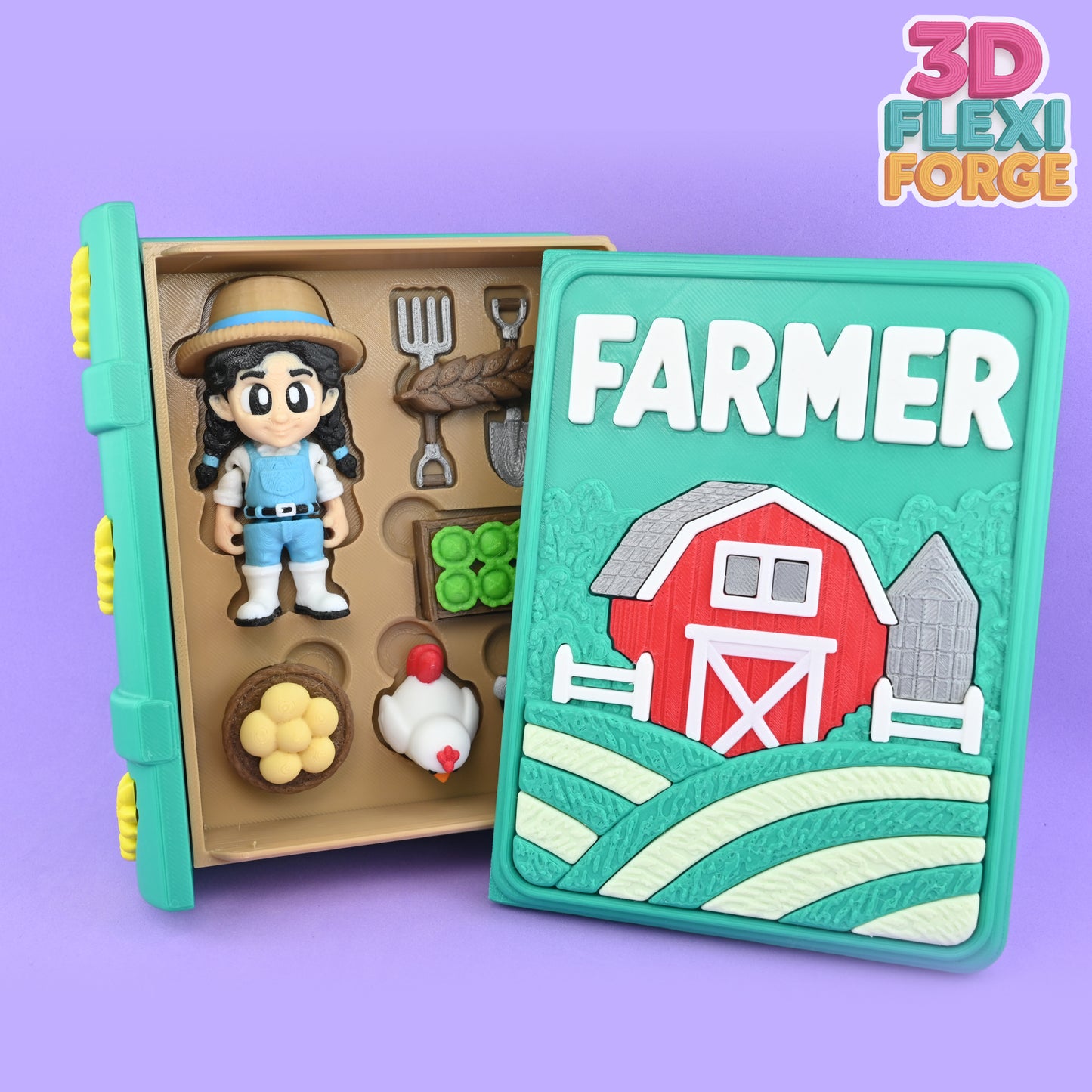 Farmer Book Playset