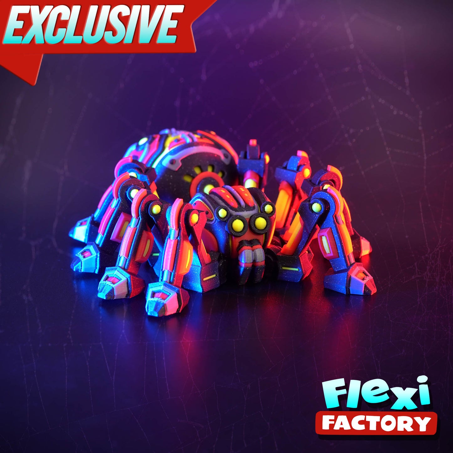 Cyber Spider – Articulated, Futuristic & Ready to Wiggle!