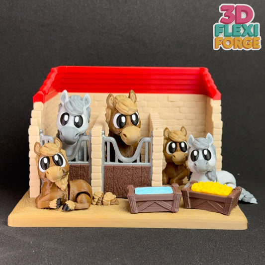 Flexi Horses & Stable Set