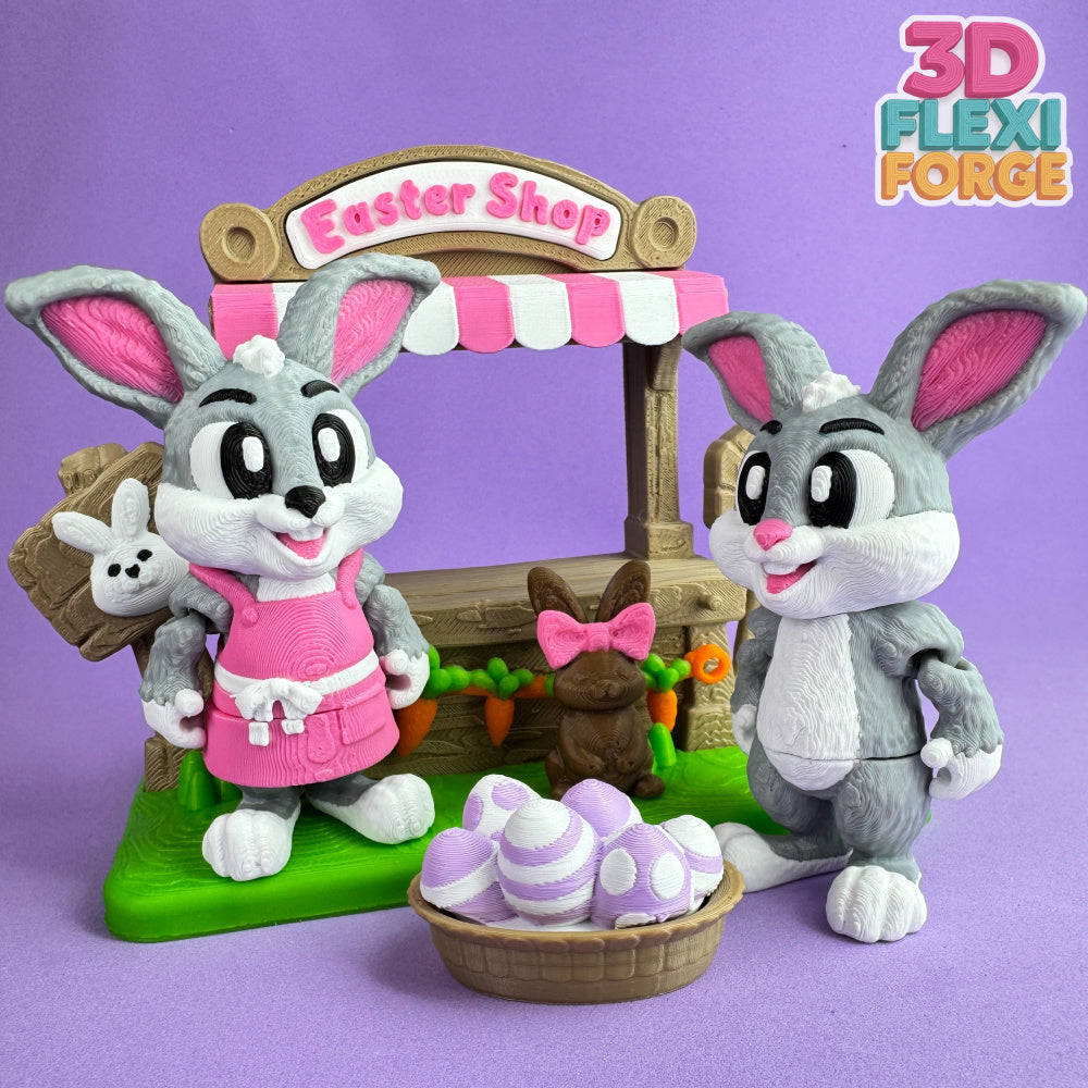 Easter Bunny Market Stall Playset