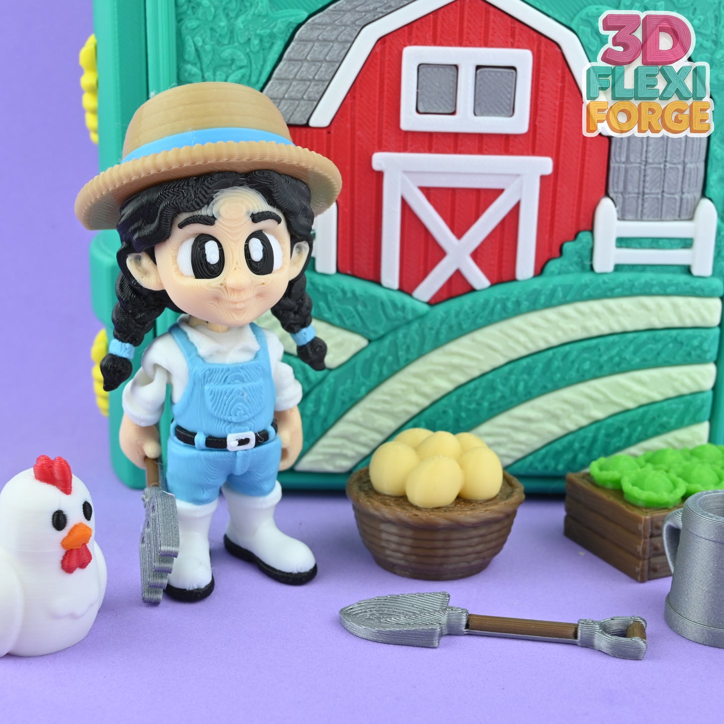 Farmer Book Playset